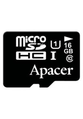 Карта памяти Apacer microSDHC 16GB UHS-I Class10 (R/W 45/10 MB/s) (AP16GMCSH10U1-RA)