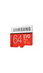 Карта памяти Samsung microSDHC 64GB EVO Plus Class10 UHS-I, w/adapter (MB-MC64GA/RU)