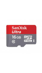 Карта памяти SanDisk microSDHC 16Gb Class 10 Ultra 80MB/s