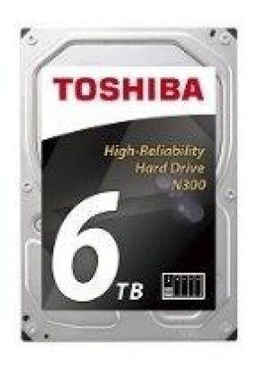 HDD 3.5" 6.0TB 7200rpm SATA3 128MB Toshiba N300 High Reliability (HDWN160UZSVA) 24/7, для NAS