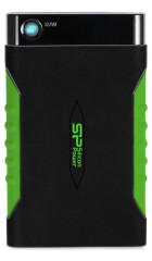 HDD ext 2.5" 1.0TB USB3.0 Silicon Power Armor A15, ударопрочный, чёрный/зелёный (SP010TBPHDA15S3K)