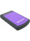 HDD ext 2.5" 1.0TB USB3.0 Transcend StoreJet 25H3, прорезиненный, чёрный/фиолетовый (TS1TSJ25H3P) военный стандарт MIL-STD-810F 516.5