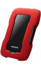 HDD ext 2.5" 1.0TB USB3.1 ADATA DashDrive Durable HD330, прорезиненный, красный (AHD330-1TU31-CRD)