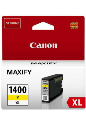 Картридж PGI-1400XL Y для MAXIFY Canon МВ2040 и МВ2340. Желтый. 900 страниц.