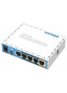 MikroTik RouterBOARD RB951Ui-2nD (hAP), Wi-Fi Роутер, 2.4GHz, 802.11b/g/n, MIMO 2x2, 22 дБм, 5xLAN, раздача PoE (на LAN5)
