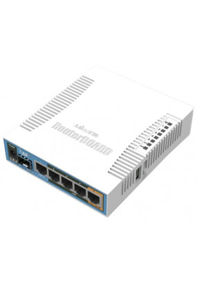 MikroTik RouterBOARD RB952Ui-5ac2nD-TC (hAP ac lite tower), Dual Band Wi-Fi Роутер, 2.4/5GHz, 802.11a/b/g/n/ac, MIMO 2x2, 5xLAN, USB, поддержка 3G/4G модемов
