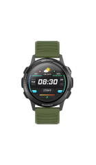 Смарт-часы  BQ Watch 1.3 Black+Dark Green Wristband