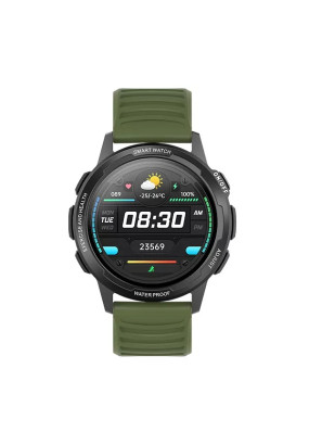 Смарт-часы  BQ Watch 1.3 Black+Dark Green Wristband