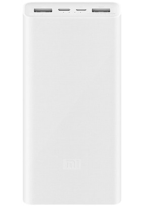 Аккумулятор внешний резервный XIAOMI 3 20000mAh (PLM18ZM) (белый)