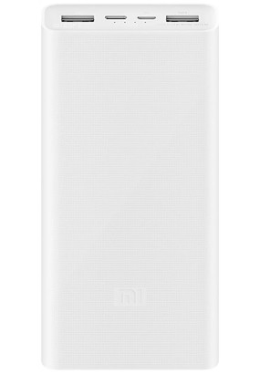 Аккумулятор внешний резервный XIAOMI 3 20000mAh (PLM18ZM) (белый)