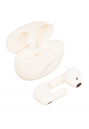 Беспроводные наушники GoGadget CityBuds Lite, вкладыши, 2 микрофона, супербас, 30+200 мАч, до 12 ч, БЕЖЕВЫЙ
