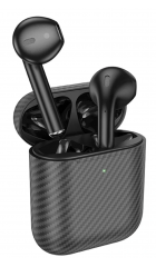 Наушники bluetooth HOCO EW41 Plus True wireless stereo headset(carbon fiber pattern version) (черный)