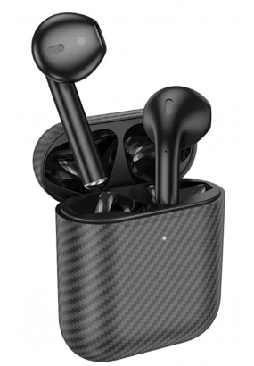 Наушники bluetooth HOCO EW41 Plus True wireless stereo headset(carbon fiber pattern version) (черный)