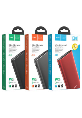 Внешний аккумулятор Hoco J83 Standard 10000mAh PD20W+QC3.0 (USB/USB Type-C) (black)