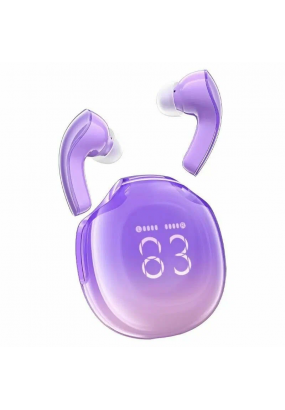 Наушники bluetooth ACEFAST T9 Crystal color Air bluetooth earbuds grape purple