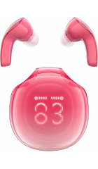 Наушники bluetooth ACEFAST T9 Crystal color Air bluetooth earbuds pomelo red