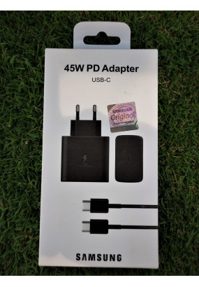 СЗУ для Samsung (НС) 45W, блочок + кабель Type-C, в коробке