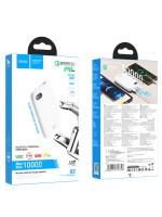 Внешний аккумулятор 10000mAh 2USB 3.0A PD 18W+QC3.0 быстрая зарядка Hoco Q2 (White)