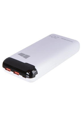 Внешний аккумулятор  Smart 20000mAh 3USB 3.0A Type-C More choice PB32S-20  (White)