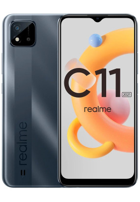 Смартфон Realme C11 2021 2/32Gb Iron Grey,8x1.6 ГГц, 2 Гб, 2 SIM, 1600x720, камера 8 Мп, NFC, 4G, GP