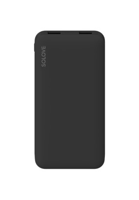 Аккумулятор внешний резервный Xiaomi (Mi) SOLOVE 10000mAh Type-C с 2xUSB выходом, кожаный чехол (001
