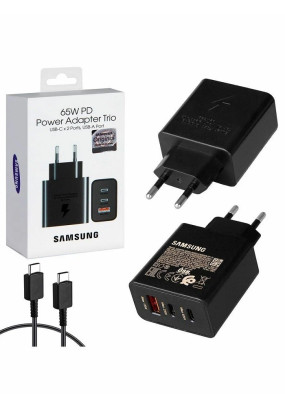 СЗУ для Samsung (НС) 65W, блочок + кабель Type-C, в коробке