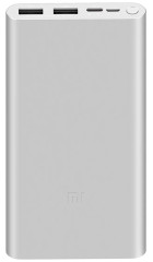 Внешний аккумулятор Xiaomi Powerbank 3 10000 mAh Type-C + 2USB Fast Charge 18W (PLM13ZM) Silver