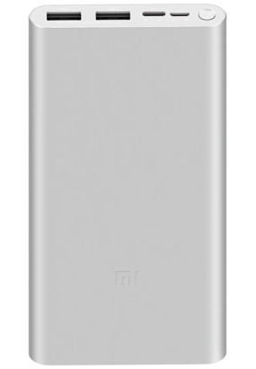 Внешний аккумулятор Xiaomi Powerbank 3 10000 mAh Type-C + 2USB Fast Charge 18W (PLM13ZM) Silver